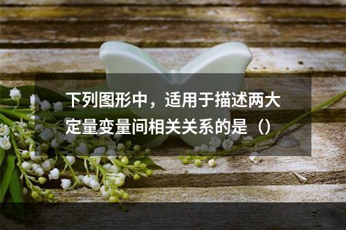 下列图形中，适用于描述两大定量变量间相关关系的是（）