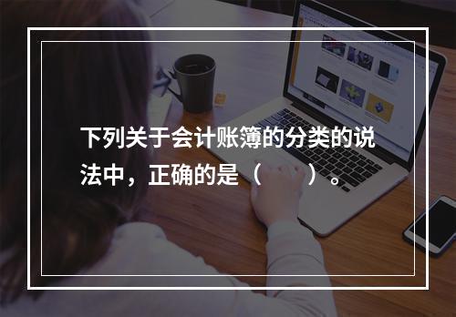 下列关于会计账簿的分类的说法中，正确的是（　　）。