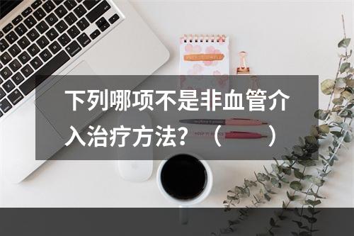 下列哪项不是非血管介入治疗方法？（　　）