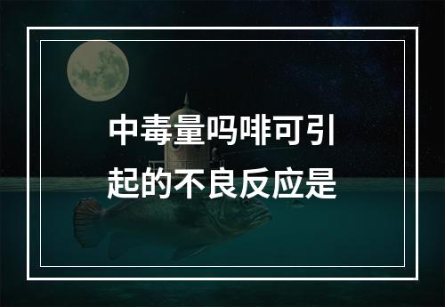 中毒量吗啡可引起的不良反应是