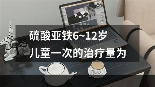 硫酸亚铁6~12岁儿童一次的治疗量为