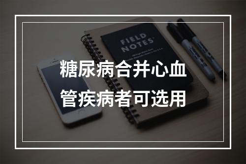 糖尿病合并心血管疾病者可选用