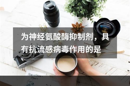 为神经氨酸酶抑制剂，具有抗流感病毒作用的是