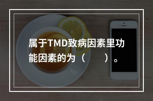 属于TMD致病因素里功能因素的为（　　）。