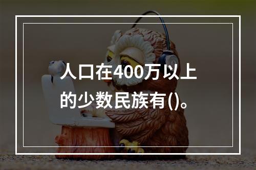 人口在400万以上的少数民族有()。