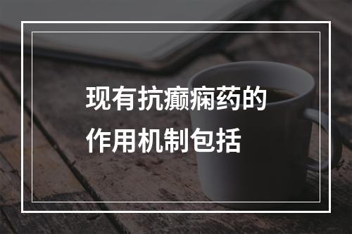 现有抗癫痫药的作用机制包括