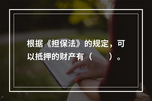 根据《担保法》的规定，可以抵押的财产有（  ）。