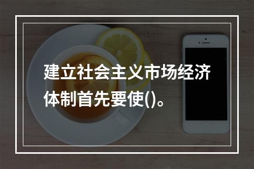 建立社会主义市场经济体制首先要使()。