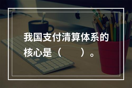 我国支付清算体系的核心是（　　）。