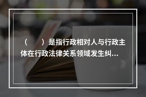 （  ）是指行政相对人与行政主体在行政法律关系领域发生纠纷后