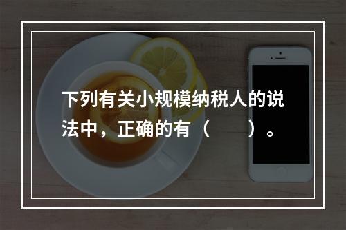 下列有关小规模纳税人的说法中，正确的有（　　）。