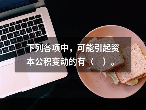 下列各项中，可能引起资本公积变动的有（　）。