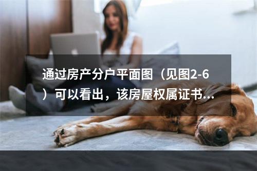 通过房产分户平面图（见图2-6）可以看出，该房屋权属证书记载