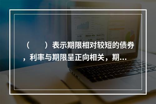 （　　）表示期限相对较短的债券，利率与期限呈正向相关，期限较