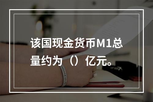 该国现金货币M1总量约为（）亿元。