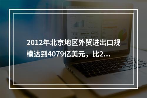 2012年北京地区外贸进出口规模达到4079亿美元，比201