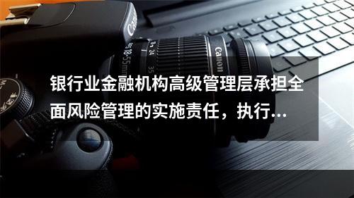 银行业金融机构高级管理层承担全面风险管理的实施责任，执行董事