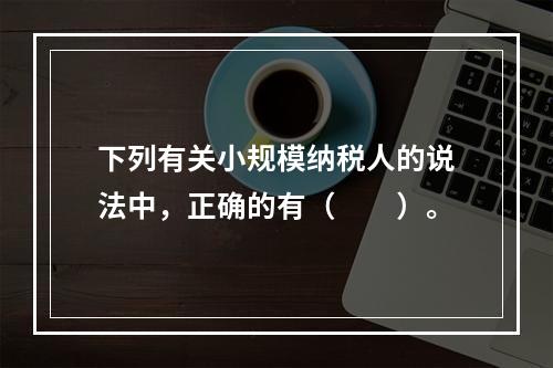 下列有关小规模纳税人的说法中，正确的有（　　）。