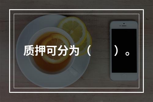 质押可分为（　　）。