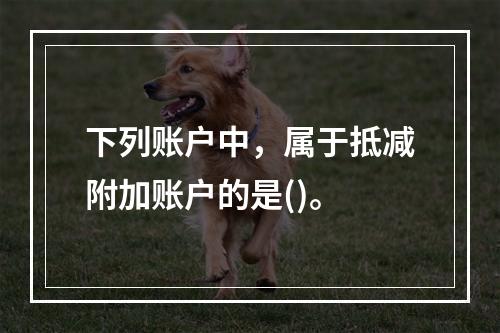 下列账户中，属于抵减附加账户的是()。