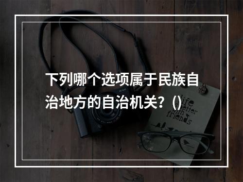 下列哪个选项属于民族自治地方的自治机关？()