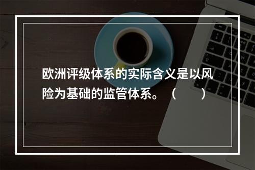 欧洲评级体系的实际含义是以风险为基础的监管体系。（　　）