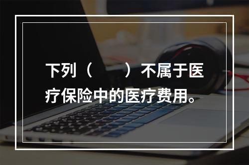 下列（　　）不属于医疗保险中的医疗费用。