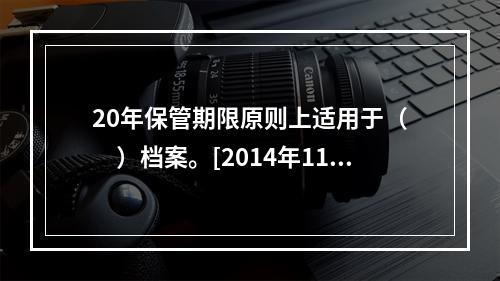 20年保管期限原则上适用于（　　）档案。[2014年11月真