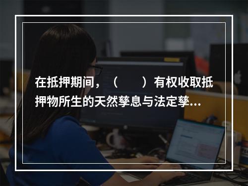 在抵押期间，（　　）有权收取抵押物所生的天然孳息与法定孳息。