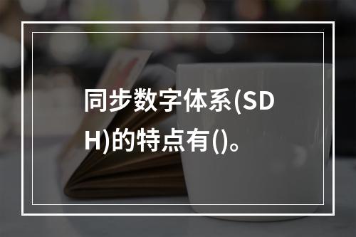 同步数字体系(SDH)的特点有()。