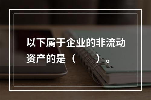 以下属于企业的非流动资产的是（  ）。