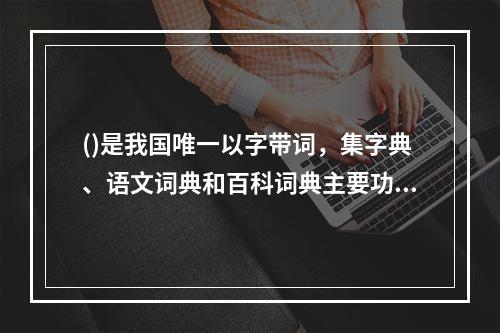 ()是我国唯一以字带词，集字典、语文词典和百科词典主要功能于