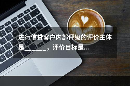 进行信贷客户内部评级的评价主体是______，评价目标是__