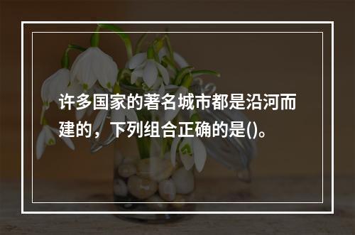 许多国家的著名城市都是沿河而建的，下列组合正确的是()。