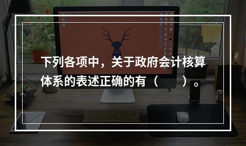 下列各项中，关于政府会计核算体系的表述正确的有（　　）。