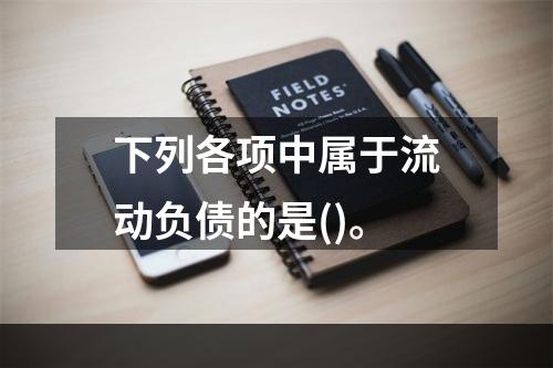 下列各项中属于流动负债的是()。