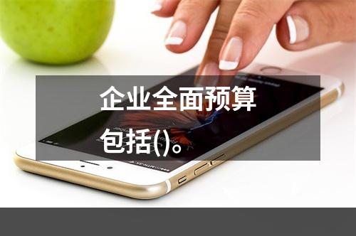 企业全面预算包括()。