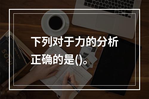 下列对于力的分析正确的是()。