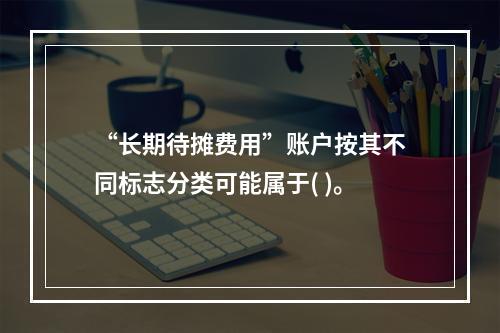 “长期待摊费用”账户按其不同标志分类可能属于( )。