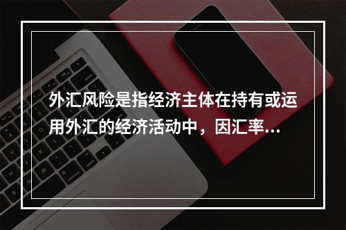 外汇风险是指经济主体在持有或运用外汇的经济活动中，因汇率变动