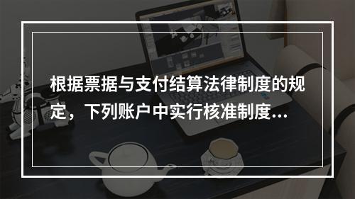 根据票据与支付结算法律制度的规定，下列账户中实行核准制度的有