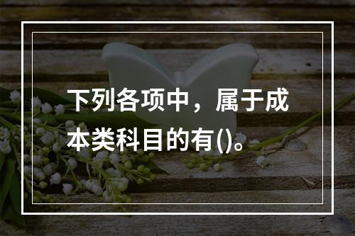 下列各项中，属于成本类科目的有()。