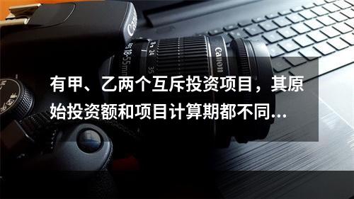 有甲、乙两个互斥投资项目，其原始投资额和项目计算期都不同。在