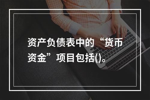 资产负债表中的“货币资金”项目包括()。