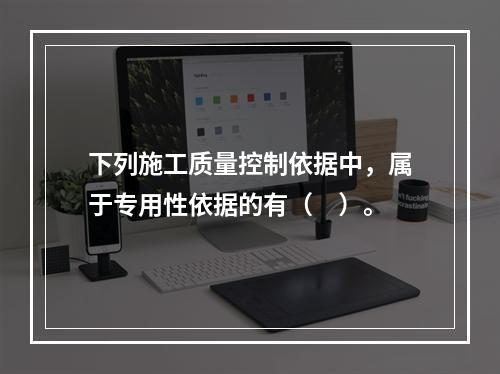 下列施工质量控制依据中，属于专用性依据的有（　）。