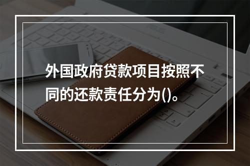 外国政府贷款项目按照不同的还款责任分为()。