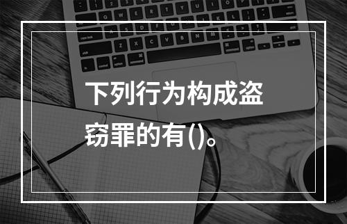 下列行为构成盗窃罪的有()。