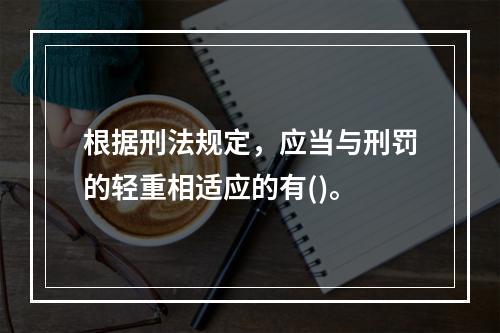 根据刑法规定，应当与刑罚的轻重相适应的有()。