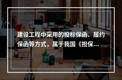 建设工程中采用的投标保函、履约保函等方式，属于我国《担保法》