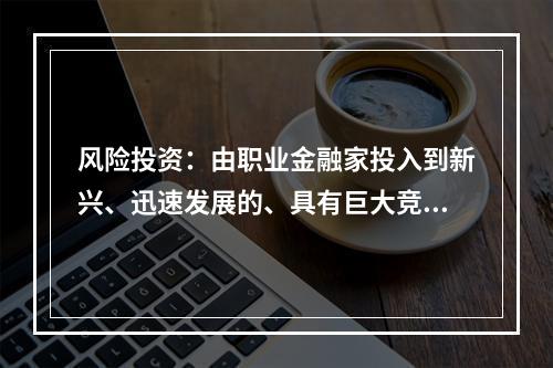 风险投资：由职业金融家投入到新兴、迅速发展的、具有巨大竞争